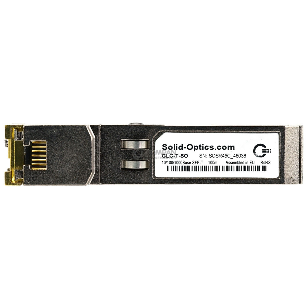 GLC-T-SO SOLID OPTICS 10/100/1000BASE SFP-T 850NM 100M TRANSCEIVER MODULE